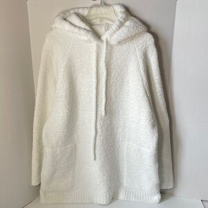 Sunday Citizen One Size  Snug Blanket Hoodie Cozy White Plush  Pullover Sweater